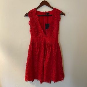 Red NBD dress